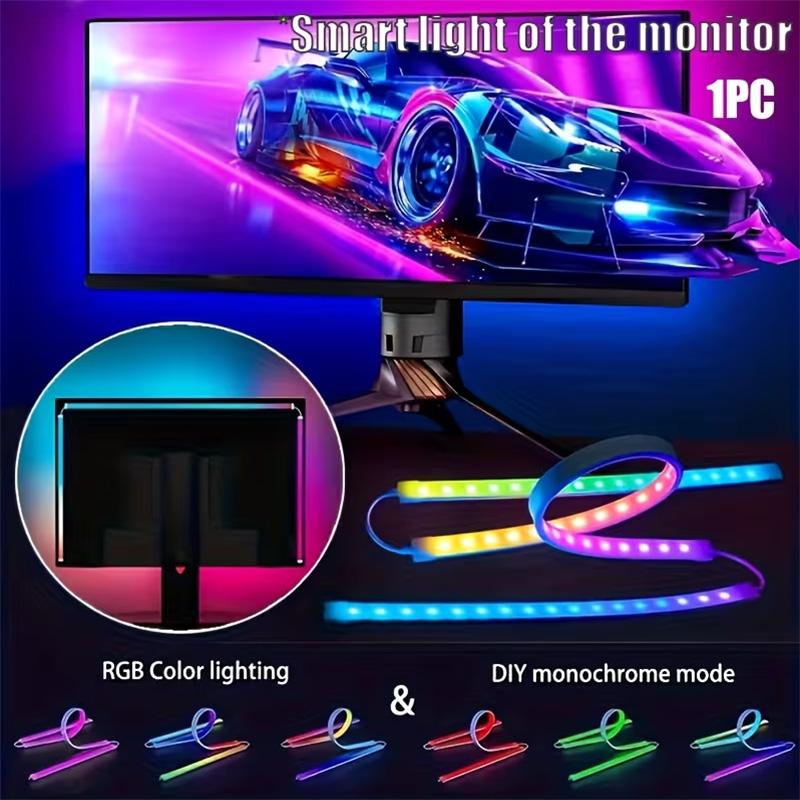 Party Games Night - RGB ゲーミングライト ストリップ モニター バックライト LED