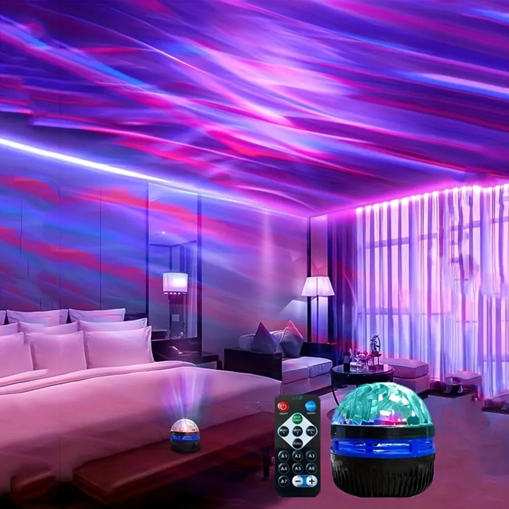 Party Games Night - LED 星空プロジェクター オーロラ USB リモコン RGB