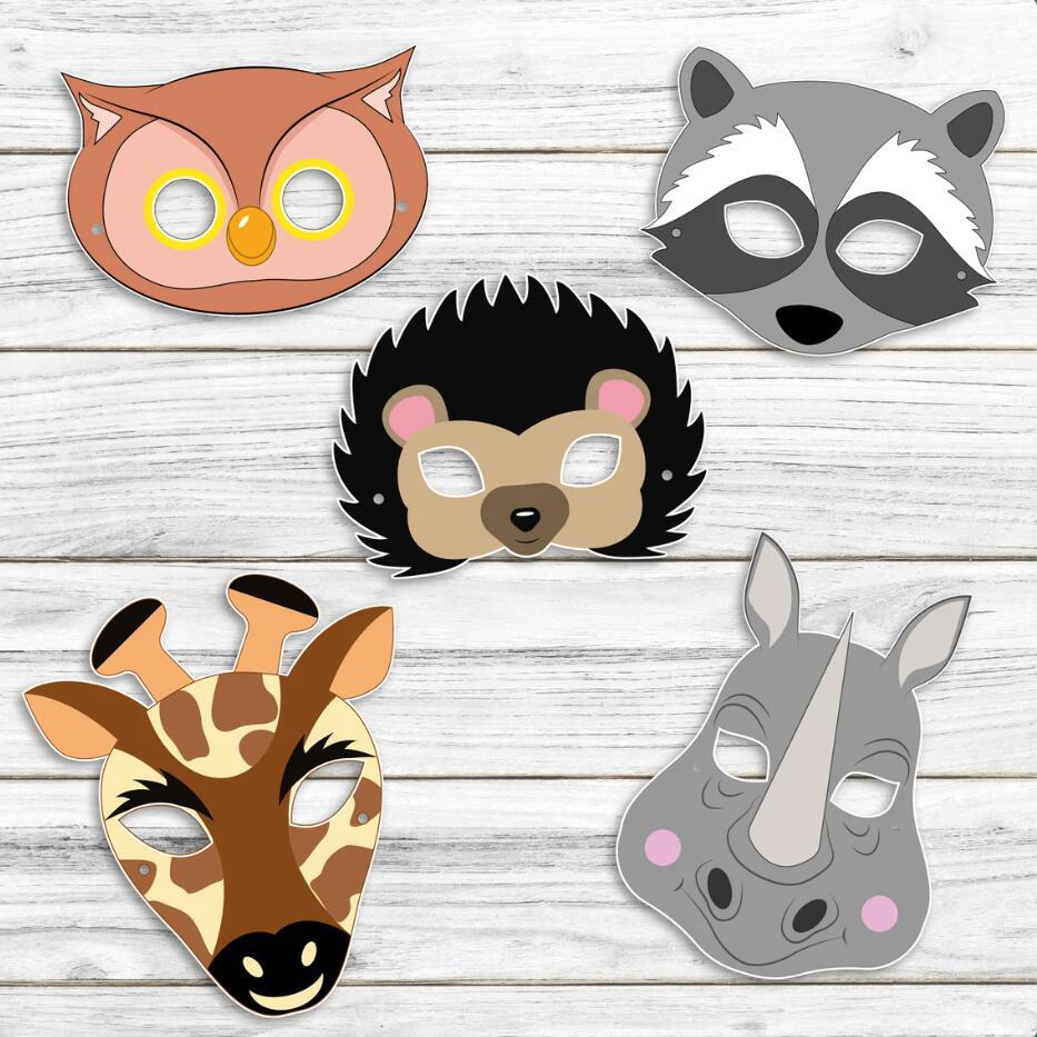 20 個ジャングル動物園動物紙マスク子供の誕生日漫画テーマゲ - Zoo Party Games のレビューと価格
